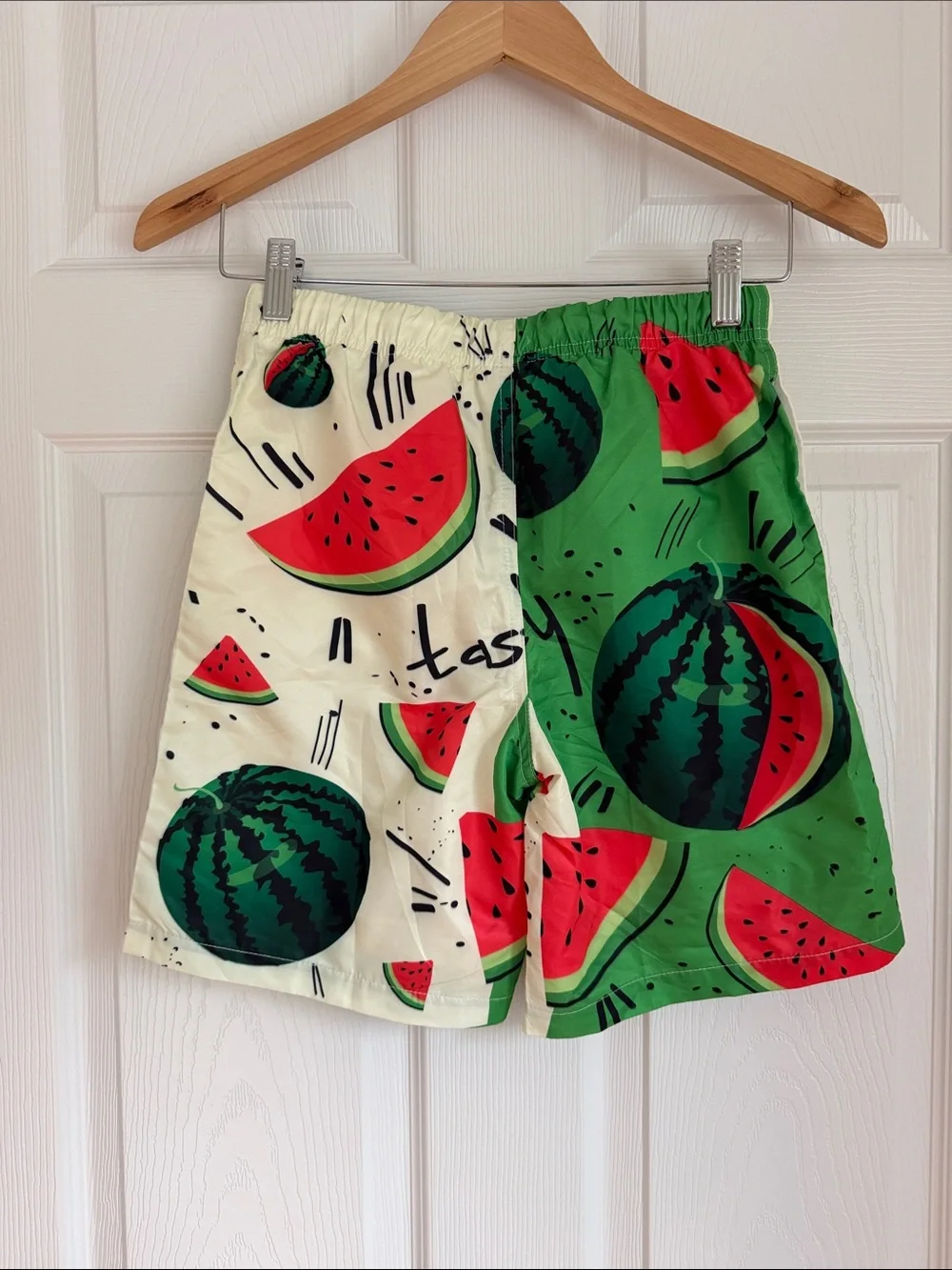 Boys Watermelon Swim Trunks Size Large Mesh Lined Beach Pool Shorts